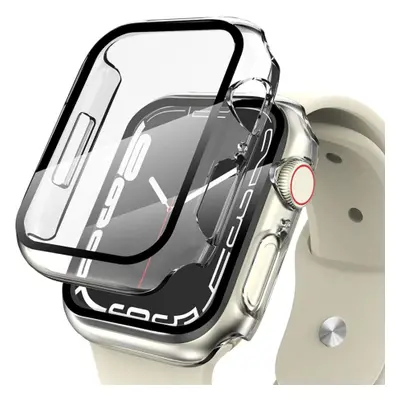 Tech-Protect Defense 360 pouzdro s ochranným sklem na Apple Watch 7 45mm, průsvitné