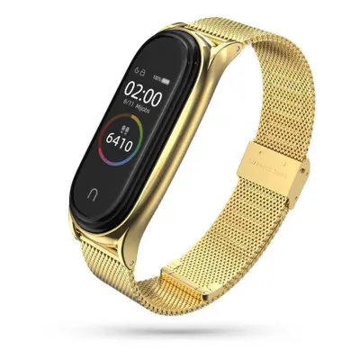 Tech-Protect Milanese řemínek na Xiaomi Mi Band 7, gold