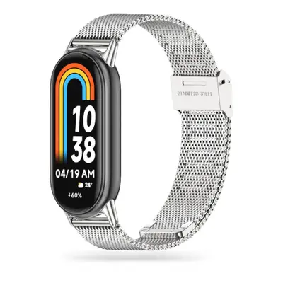 Tech-Protect Milanese řemínek na Xiaomi Smart Band 8 / 9, silver