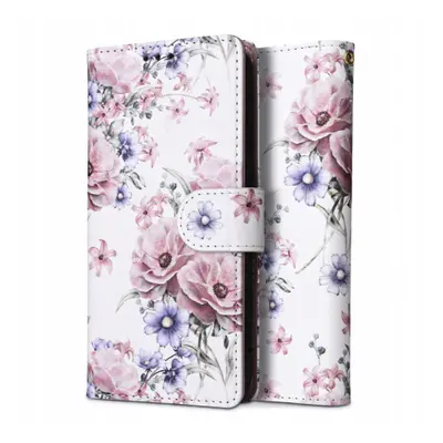 Tech-Protect Wallet knížkové pouzdro na Xiaomi Redmi Note 12 5G / Poco X5 5G, blossom flower