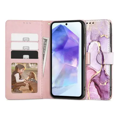 Tech-Protect Wallet knížkové pouzdro na Samsung Galaxy A55 5G, marble