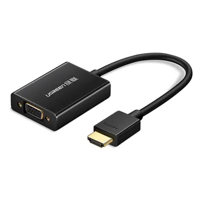 Ugreen MM102 adaptér HDMI / VGA, černý (MM102)