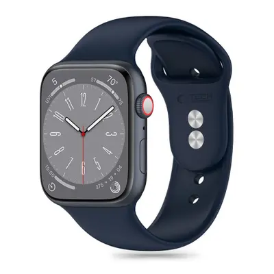 Tech-Protect Silicone řemínek na Apple Watch 42/44/45/49mm, storm blue