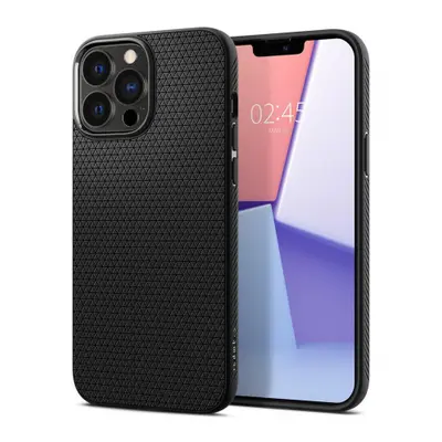 Spigen Liquid Air silikonový kryt na iPhone 13 Pro, černý (ACS03258)