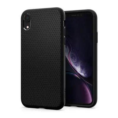 Spigen Liquid Air gumené pouzdro na na iPhone XR, černé (064CS24872)