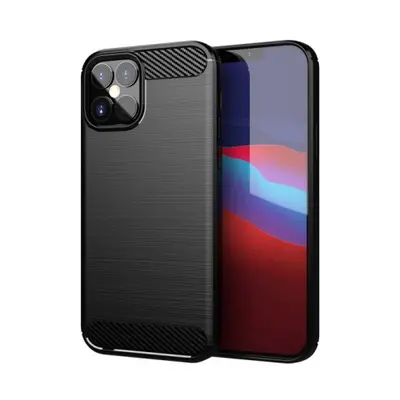 MG Carbon Case Flexible silikonový kryt na iPhone 12 Pro Max, černý