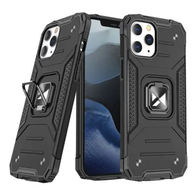 MG Ring Armor plastový kryt na iPhone 14 Pro Max, černý