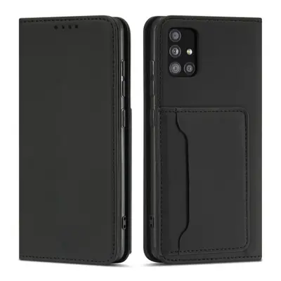 MG Magnet Card knížkové kožené pouzdro na Xiaomi Redmi Note 11, černé