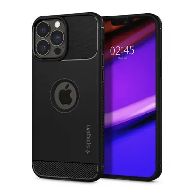 Spigen Rugged Armor silikonový kryt na iPhone 13 Pro, černý (ACS03257)