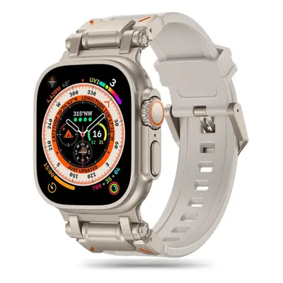 Tech-Protect Delta Pro řemínek na Apple Watch 42/44/45/49mm, starlight / titanium