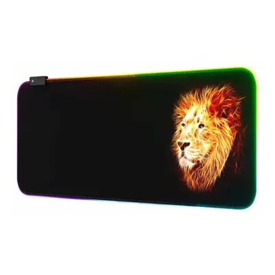 MG Lion RGB podložka pod myš 80 x 30 cm, černá