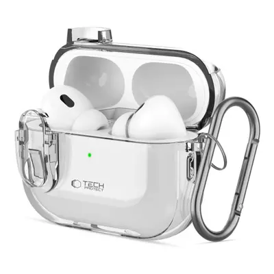 Tech-Protect Slim Hook pouzdro na Apple AirPods Pro 1 / 2, průsvitné