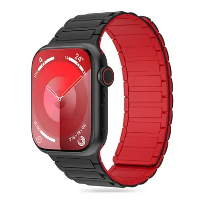 Tech-Protect Iconband Magnetic řemínek na Apple Watch 42/44/45/49mm, black/red