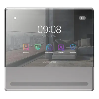 CDV-70QT - verze 230Vac - Videotelefon 7", HD/CVBS, dotyk, paměť, mobilní aplikace