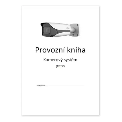 Provozní kniha CCTV - výtisk A4 dle GDPR (EU/2016/679)