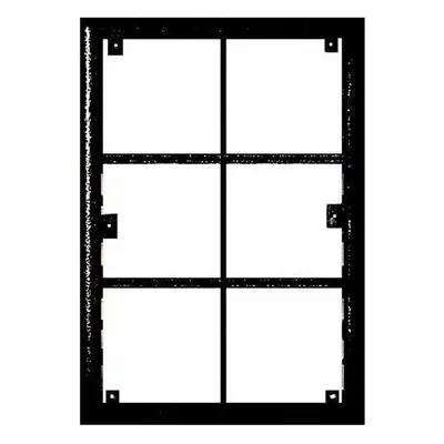 4FF 127 16.5 - rám 6 modulů, KARAT INOX