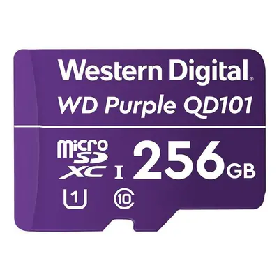 WDD256G1P0C - paměťová karta MicroSDXC 256GB, WD Purple