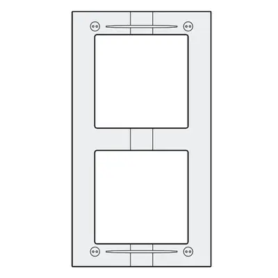 MAS62 - hliníkový montážní rámeček 2 moduly