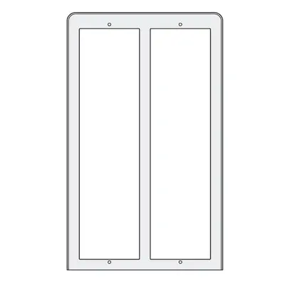 PL86 - stříška proti dešti 3x2moduly, Profilo