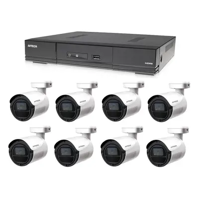 Kamerový set 1x AVTECH DVR DGD1009AV a 8x 2MPX Bullet kamera AVTECH DGC1105YFT