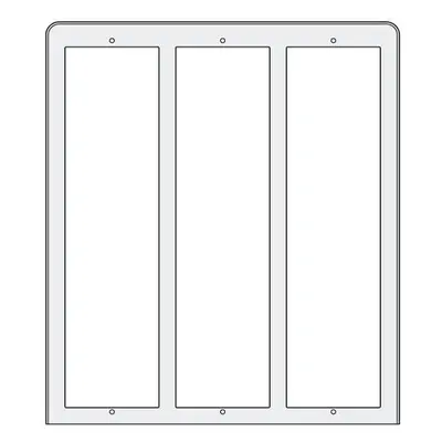 PL89 - stříška proti dešti 3x3 moduly, Profilo