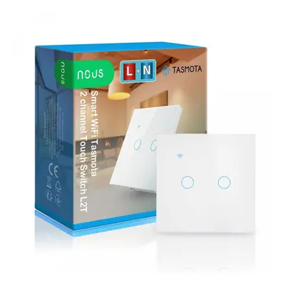 NOUS L2T WiFi Tasmota 2 kanálový vypínač osvětlení