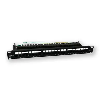 PP-156 24P/C6 - 19" patch panel 1U, 24 portů C6