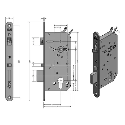 SAM REV MI P 9050 - elektromechanický samozamykací zámek