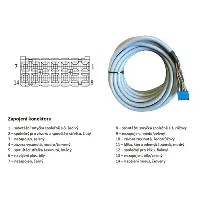 KAB 6/AA - kabel propojovací s konektorem (pro MI)