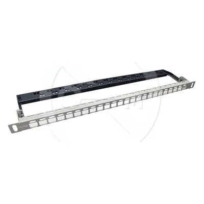 SX24HDM-0-STP-SL-UNI - Solarix neosazený patch panel 24 portů 0,5U