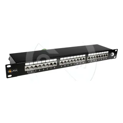 SX24-6-STP-BK - Solarix 24 x RJ45 CAT6 STP