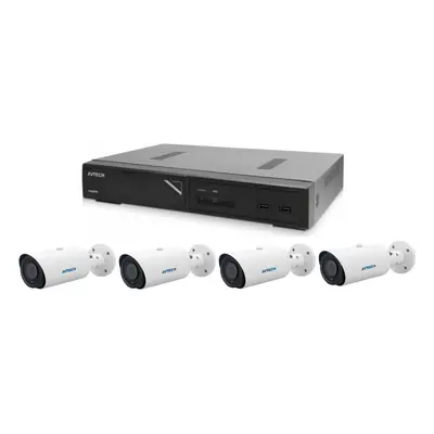 Kamerový set 1x AVTECH NVR AVH2109AX a 4x 5MPX IP Motorzoom Bullet kamera AVTECH DGM5546SVAT + 4