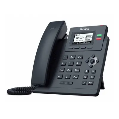 SIP-T31P - Yealink IP telefon, 2x SIP účty, PoE, 2,3" 132x64 LCD, 2 prog.tl.