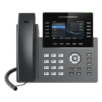 GRP2615 - Grandstream VoIP telefon, LCD, 5x SIP účty, WiFi, Bluetooth, USB, PoE