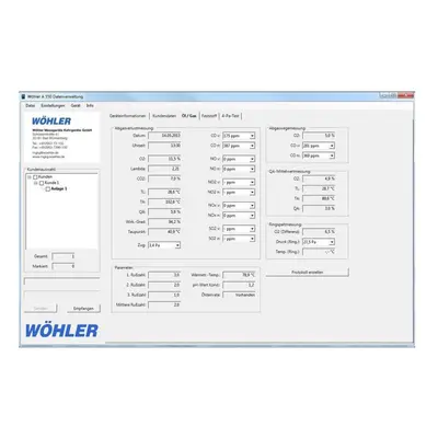 PC-software Wöhler A 550 - CZ