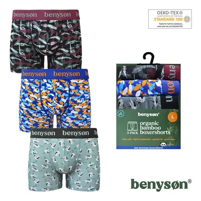 BENYSON 3-PACK Bambusové pánské boxerky 7010-BENY Barva/Velikost: