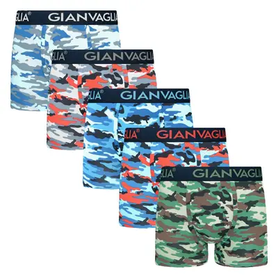 Gianvaglia 5-PACK Pánských boxerek Maskáč GVG-5077 Barva/Velikost: