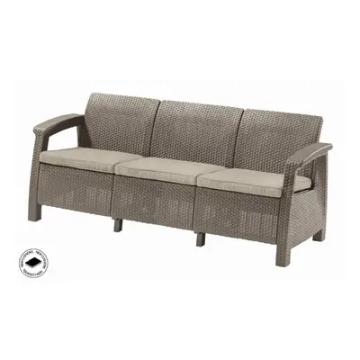 Keter Zahradní nábytek Keter Corfu love seat max třísedačková pohovka cappuccino KT-610349