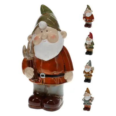 PROGARDEN Zahradní trpaslík porcelán 27 cm hnědá čepice KO-252214150hned