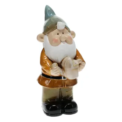 PROGARDEN Zahradní trpaslík porcelán 33 cm modrá čepice KO-252214140modr