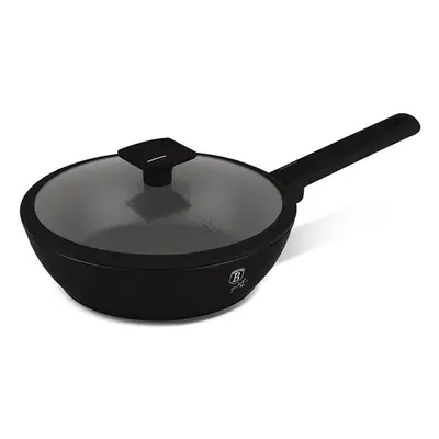 BERLINGERHAUS Pánev hluboká s titanovým povrchem a poklicí 24 cm Matte Black Collection BH-8179