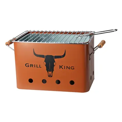 PROGARDEN Přenosný gril na dřevěné uhlí GRILL KING 43 x 20 cm cihlová KO-C83000140