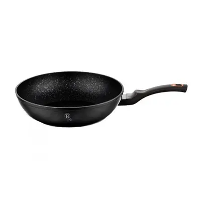 BERLINGERHAUS Pánev WOK s mramorovým povrchem 28 cm Black Rose Collection BH-1638