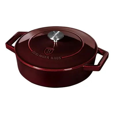 BERLINGERHAUS Pekáč litinový s poklicí 26 cm Burgundy Line BH-6498