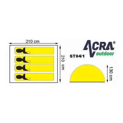 Acra Stan Acra BROTHER ST04/1 pro 3 - 4 osoby dvouplášťový 63602722