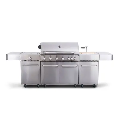 G21 Plynový gril G21 Nevada BBQ kuchyně Premium Line, 8 hořáků + zdarma redukční ventil G21-6390