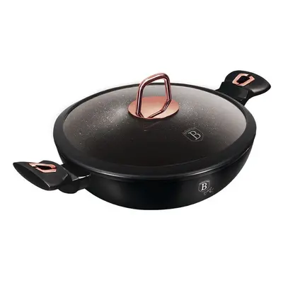 BERLINGERHAUS Pánev WOK s poklicí 30 cm Black Rose Collection BH-7112