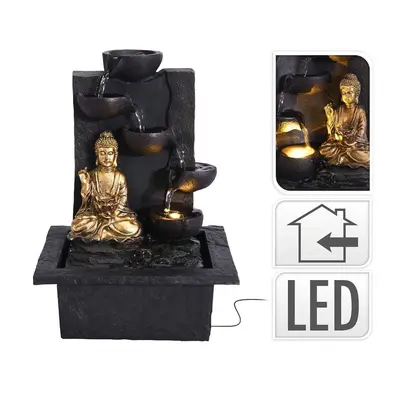 PROGARDEN Fontána pokojová s LED osvětlením BUDDHA rovná KO-795202210rovn