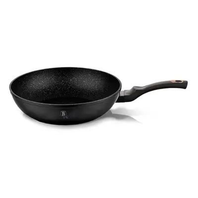 BERLINGERHAUS Pánev WOK s mramorovým povrchem 30 cm Black Rose Collection BH-6178