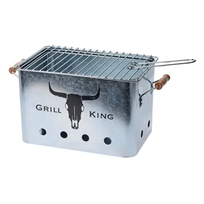 PROGARDEN Gril přenosný piknikový GRILL KING stříbrná KO-C80216100